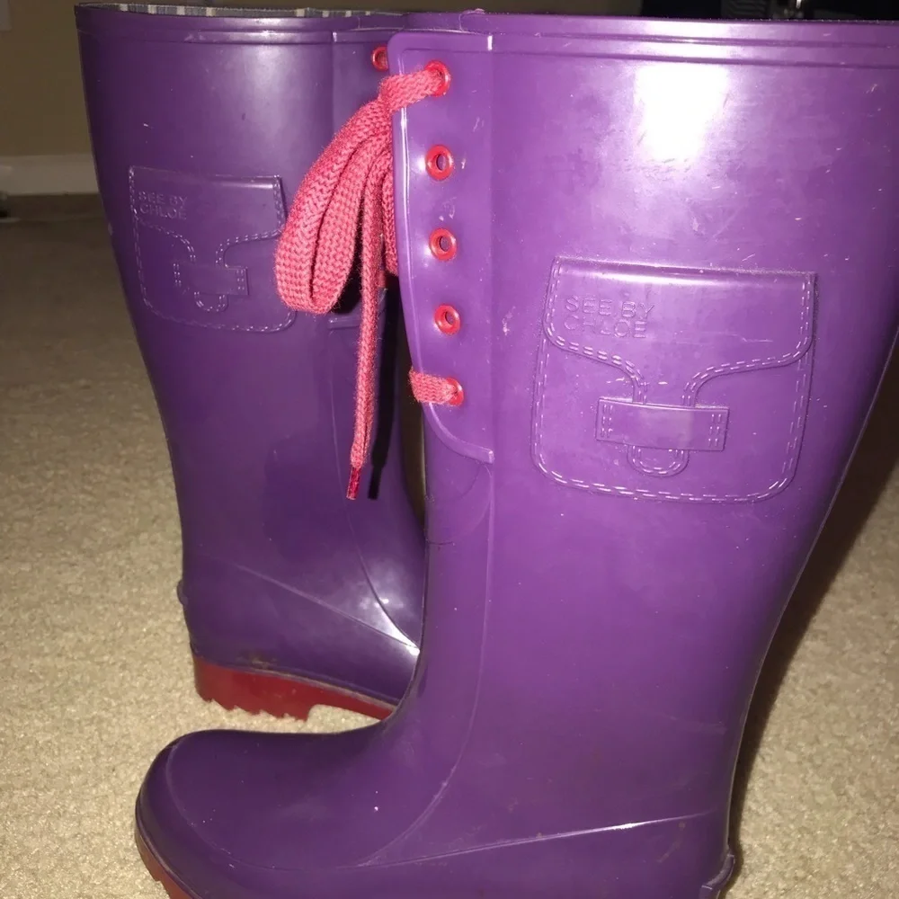 See by Chloe rain boots size 38 - Picture 2 of 3